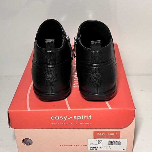 Easy Spirit Aerial Side Leather Zip Ankle Booties - Picture 6 of 7